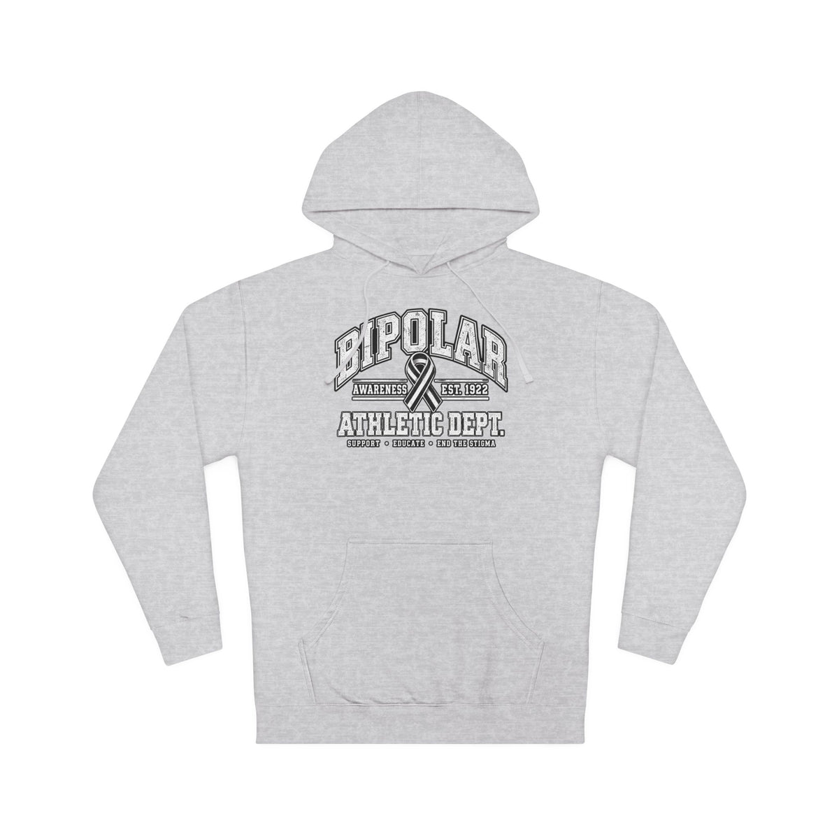 Bipolar Athletic Dept. Hoodie — Retro Varsity Mental Health Awareness Sweatshirt