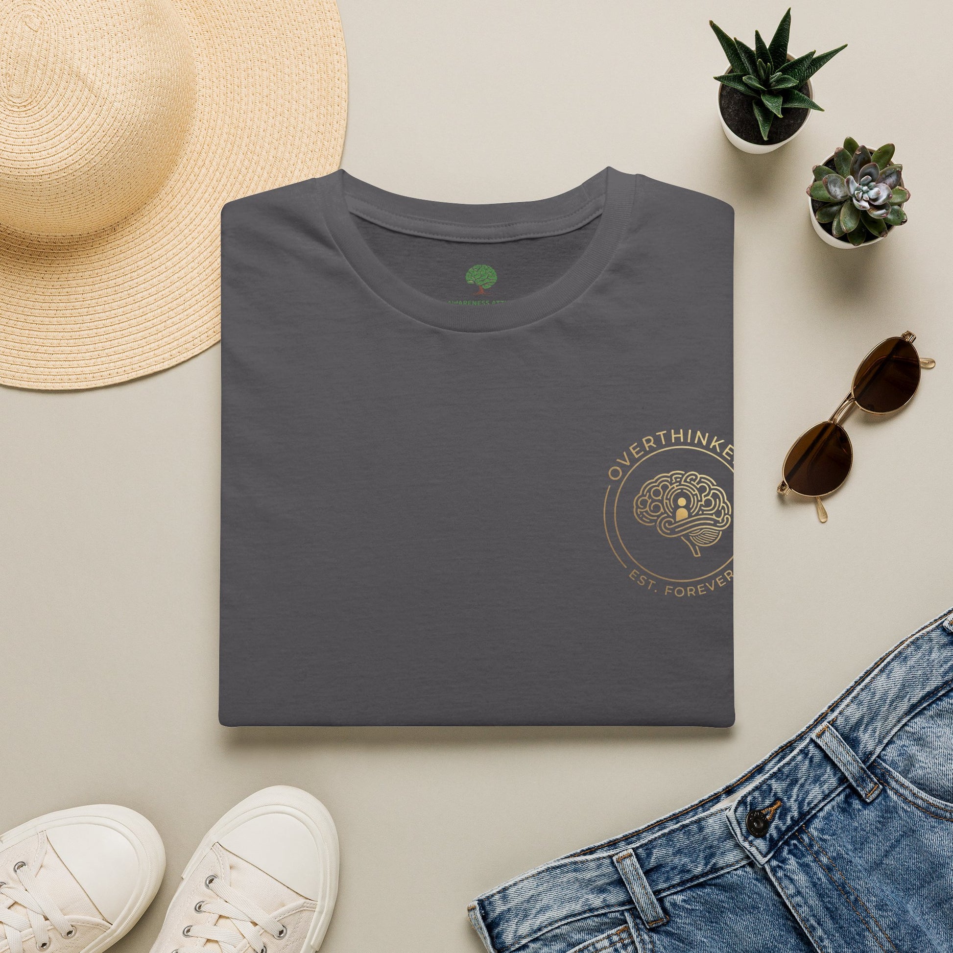 Fellowship of Overthinkers shirt featuring the phrase United By Analysis, paralysis & Endless Questions
