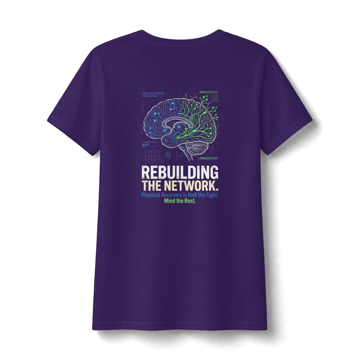 Rebuilding The Network V Neck | Post-Stroke Depression & Neuroplasticity Heavyweight V Neck