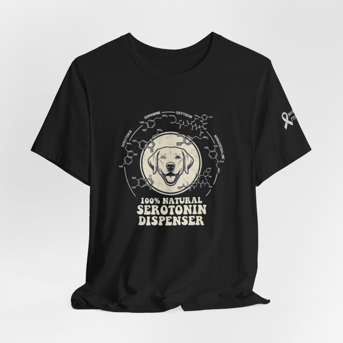 Dog: 100% Natural Serotonin Dispenser Graphic T-Shirt | Emotional Support Pet Apparel