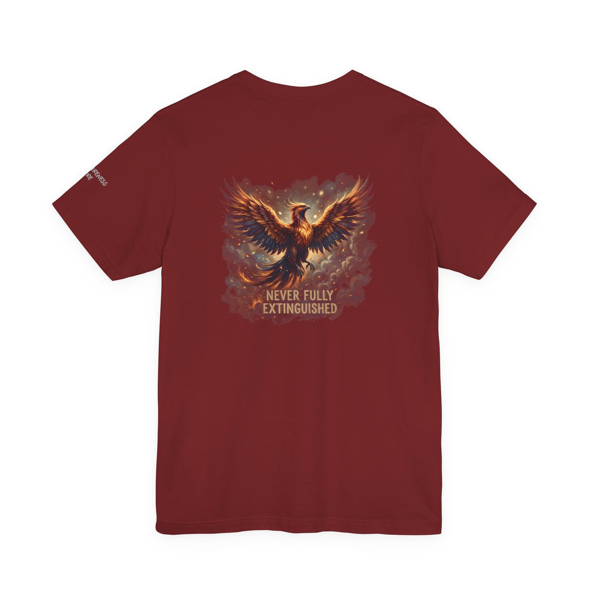 Never Fully Extinguished Phoenix Mental Health Graphic Tee