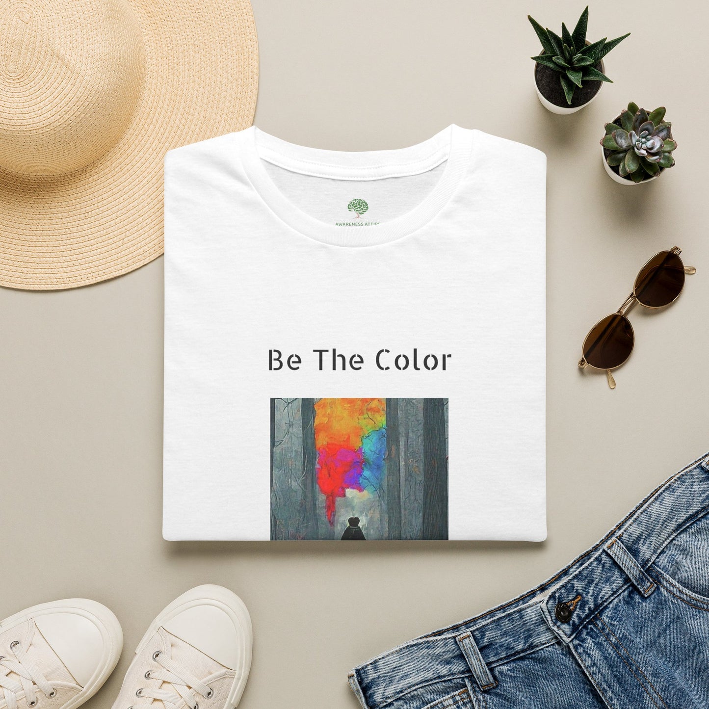 Be The Color Graphic Tee | Positivity & Kindness Apparel