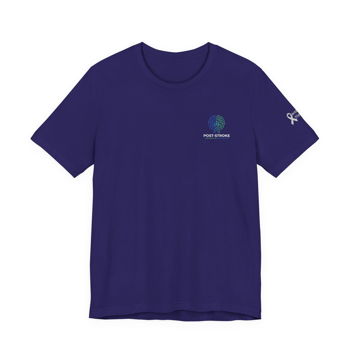 Rebuilding The Network Tee | Post-Stroke Depression & Neuroplasticity Heavyweight T-Shirt