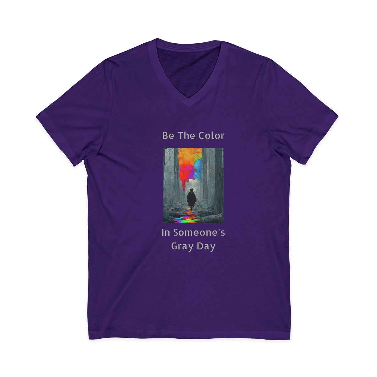 Unisex Be the Color V-Neck Tee