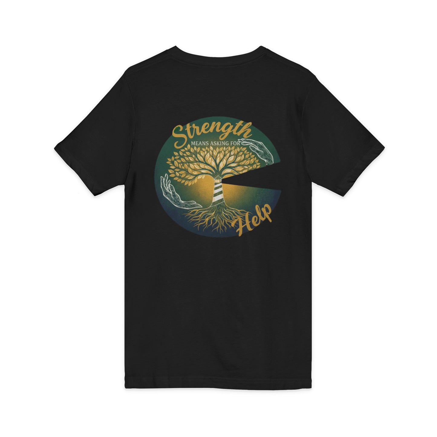 Strength Means Asking For Help V Neck