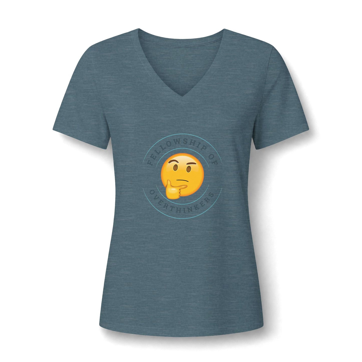Fellowship of Overthinkers Mental Health Awareness V Neck / Awareness Attire