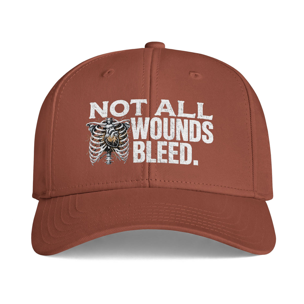 "Not All Wounds Bleed" Ribcage Mental Health Awareness Cap