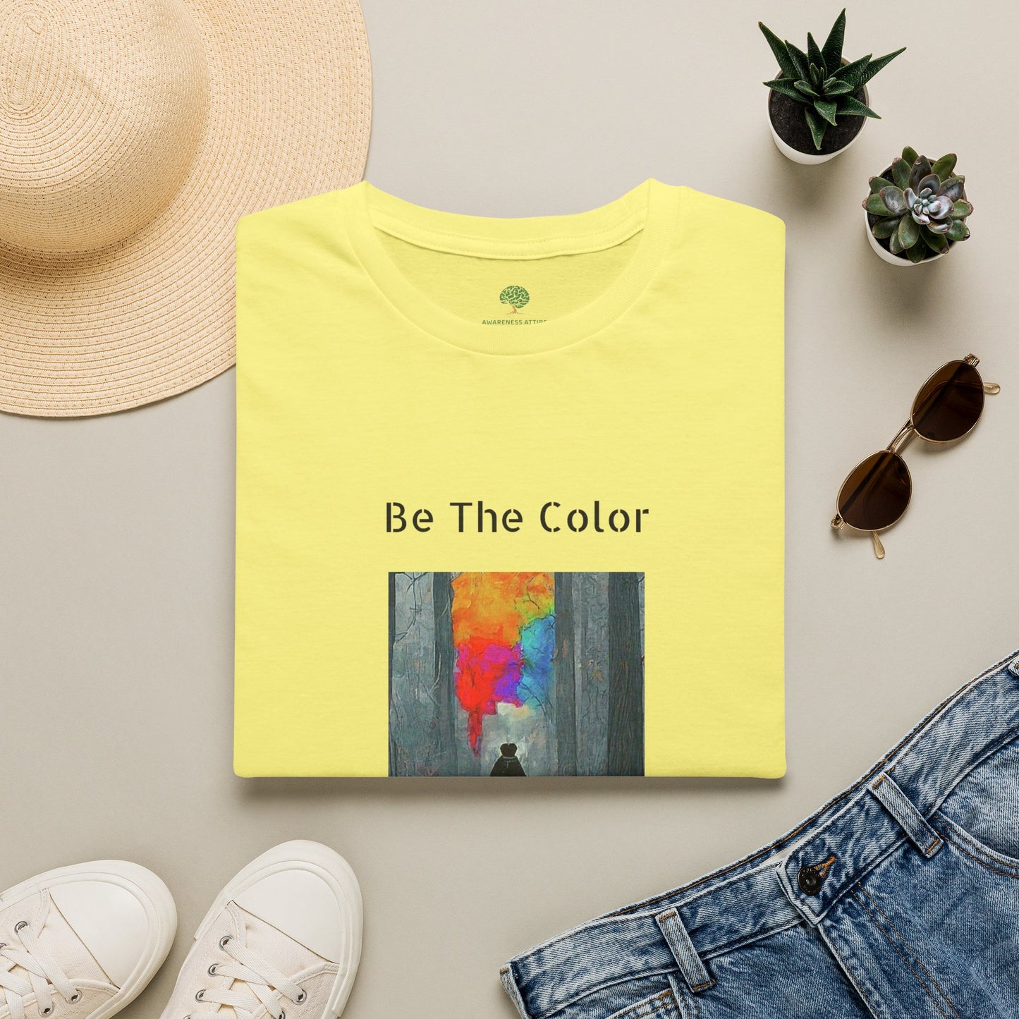Be The Color Graphic Tee | Positivity & Kindness Apparel