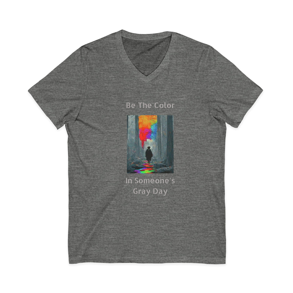 Unisex Be the Color V-Neck Tee
