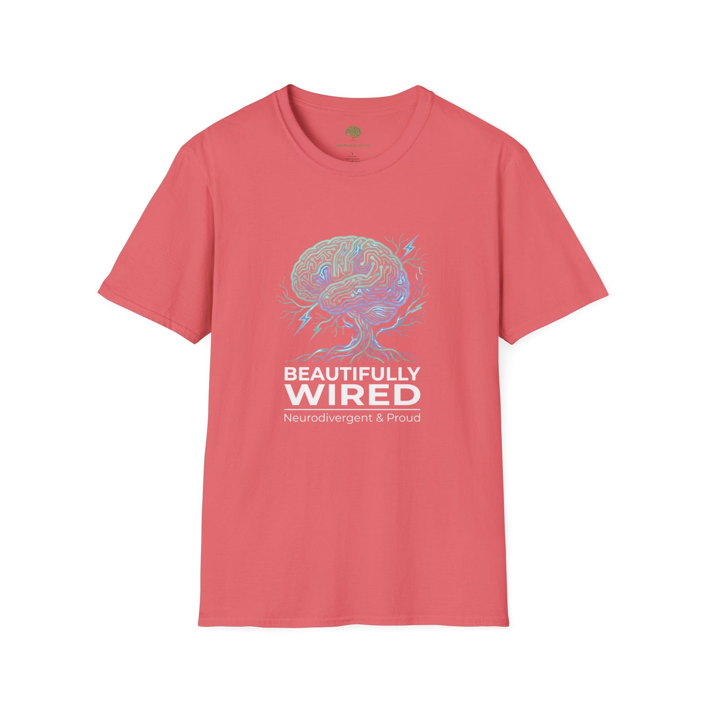 Beautifully Wired Brain T-Shirt — Neurodivergent Pride Tee