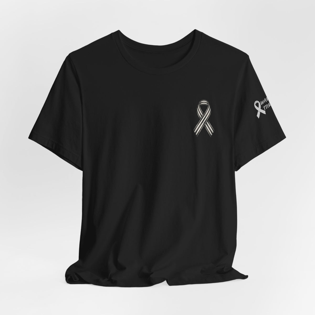 Re-Calibrating Ribbon Tee — Awareness Support Short Sleeve Shirt