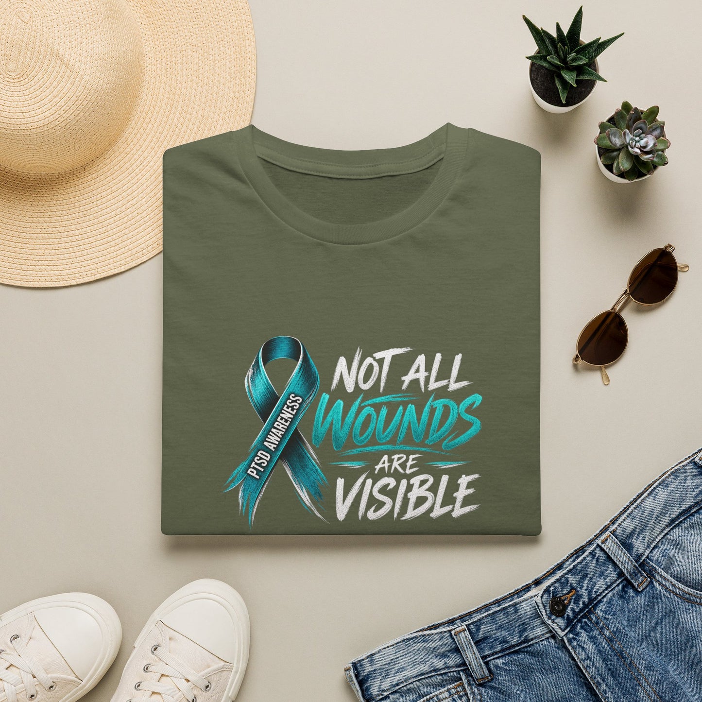 The Battle You Can't See - PTSD Awareness Tee Awareness Attire