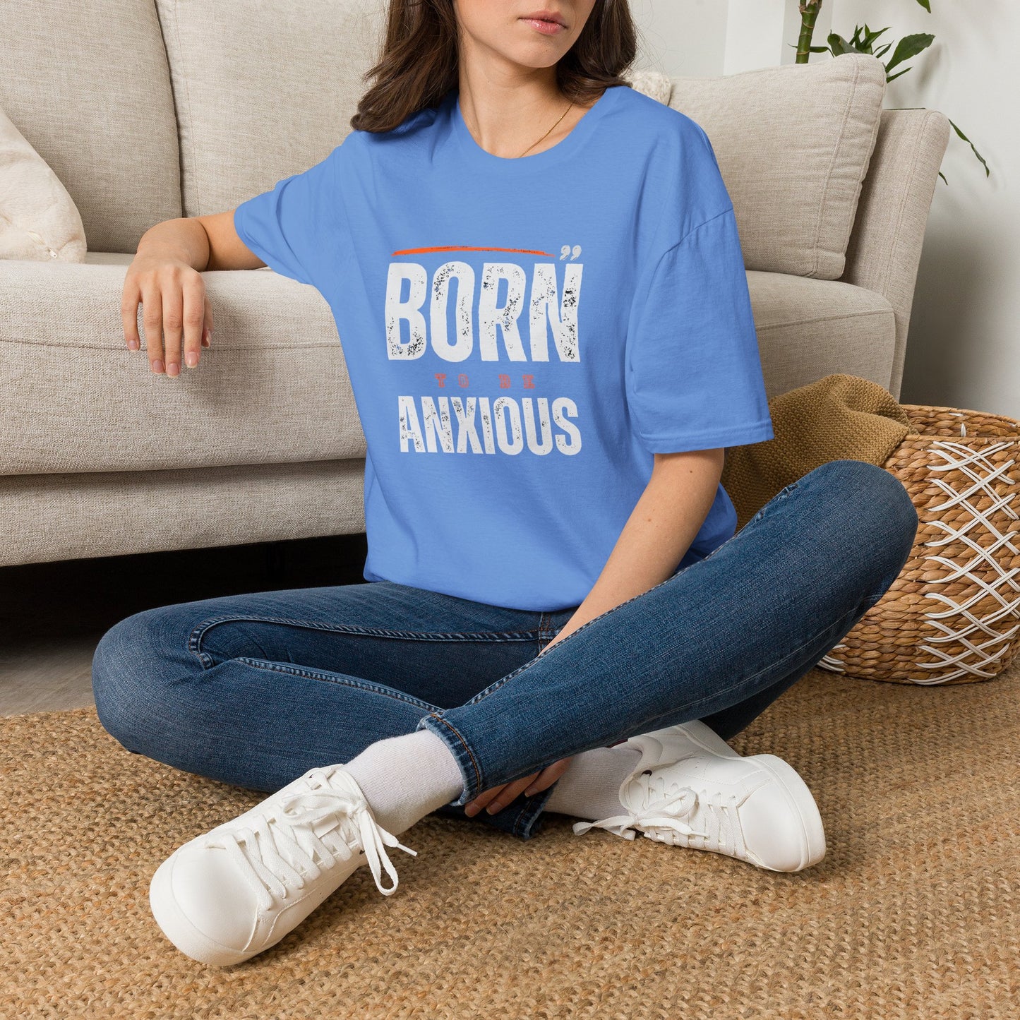 Born To Be Anxious Graphic Tee | Relatable Anxiety Apparel