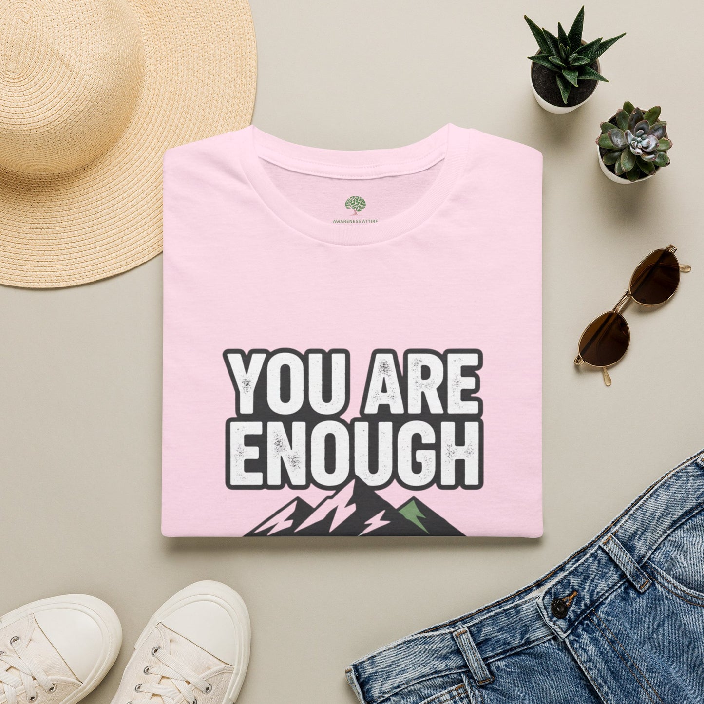 You Are Enough Tee — Motivational Mountain T-Shirt (“Prove Them Wrong”)