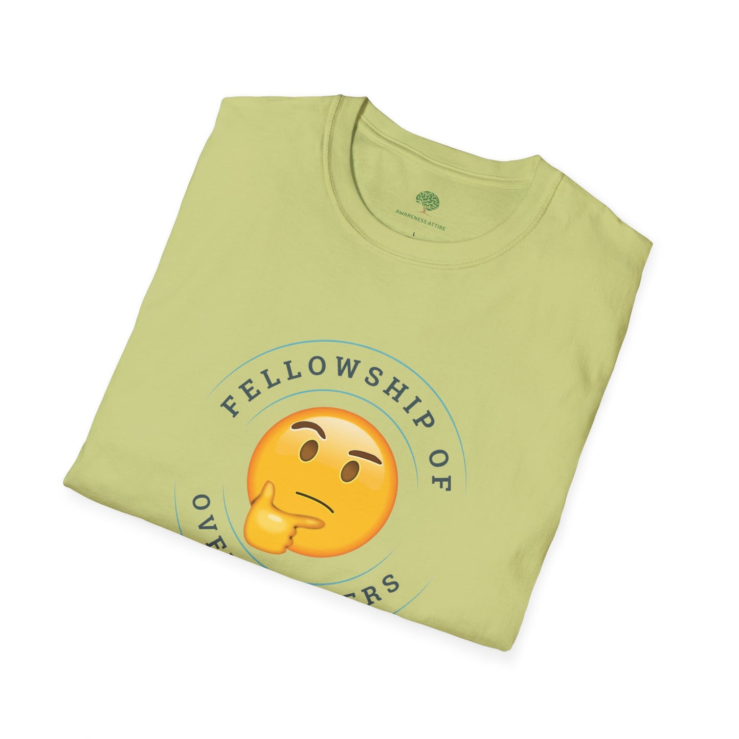Funny Anxiety Graphic Tee - Fellowship of Overthinkers