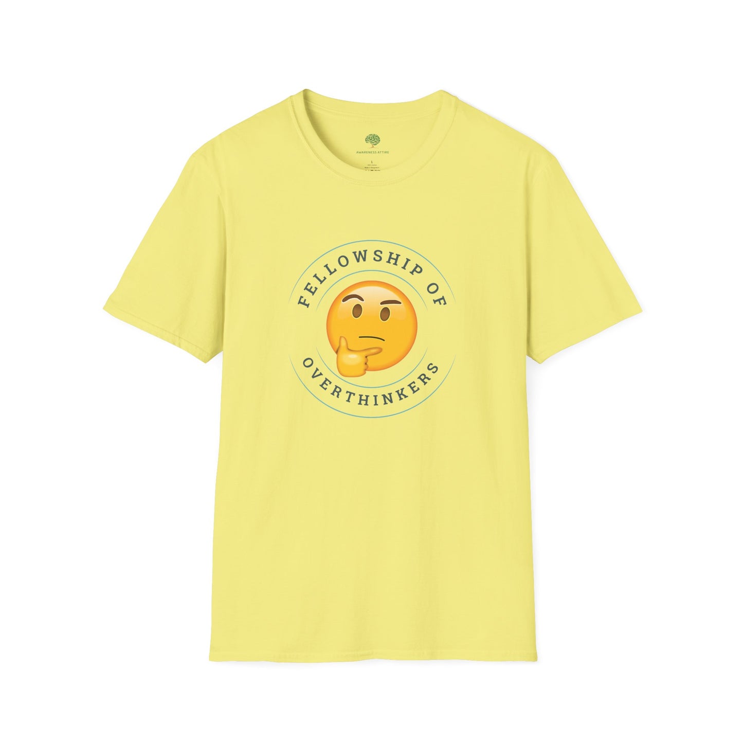 Funny Anxiety Graphic Tee - Fellowship of Overthinkers