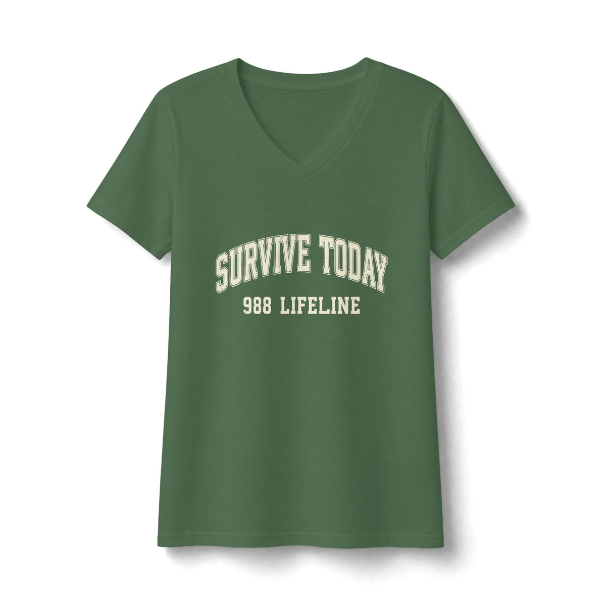 Survive Today 988 Lifeline V-Neck/Suicide Awareness