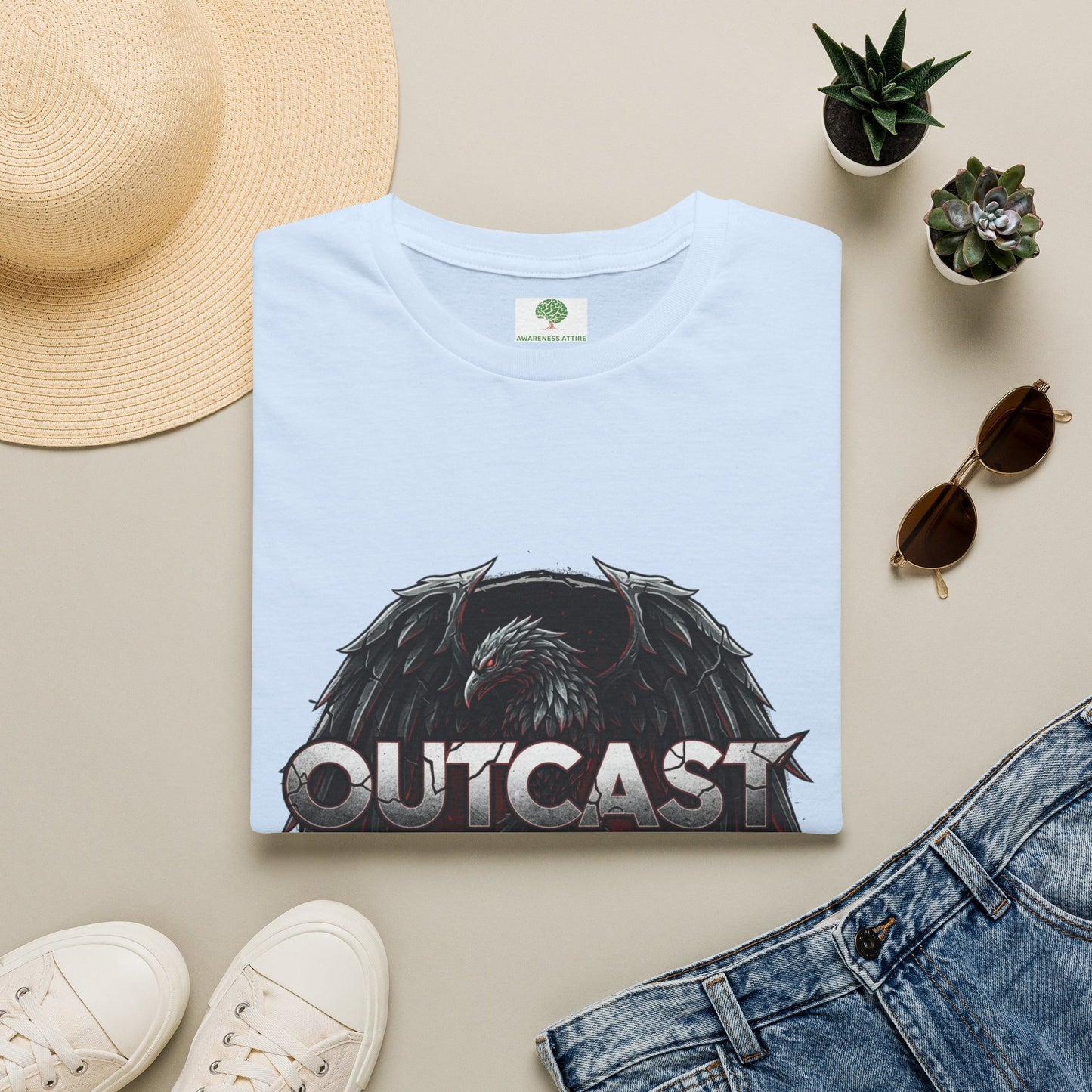 Outcast Revival Band Tee — Gothic Rock Concert Shirt
