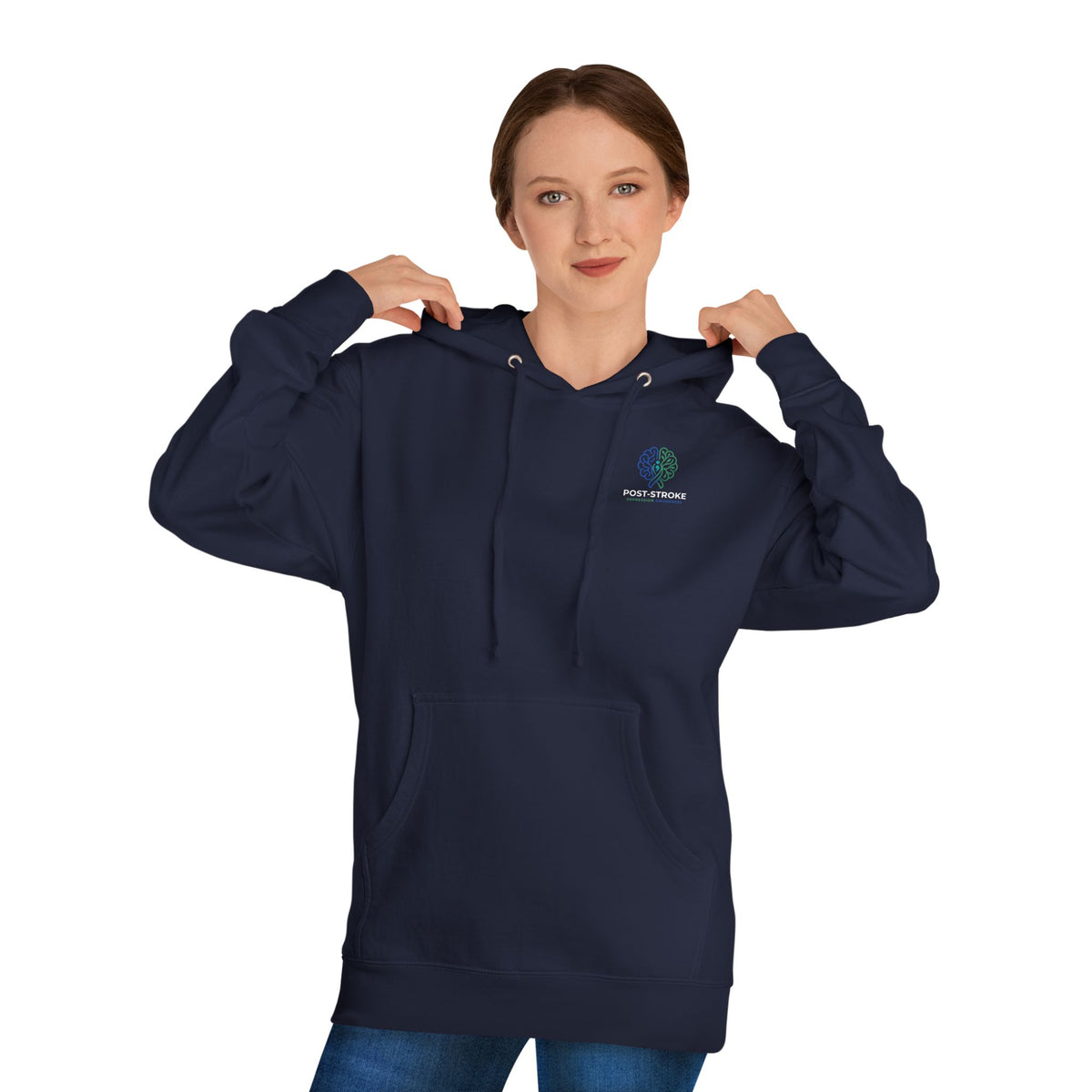 Rebuilding The Network Hoodie | Post-Stroke Depression & Neuroplasticity Heavyweight Hoodie