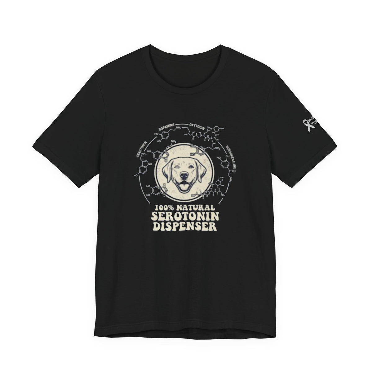 Dog: 100% Natural Serotonin Dispenser Graphic T-Shirt | Emotional Support Pet Apparel