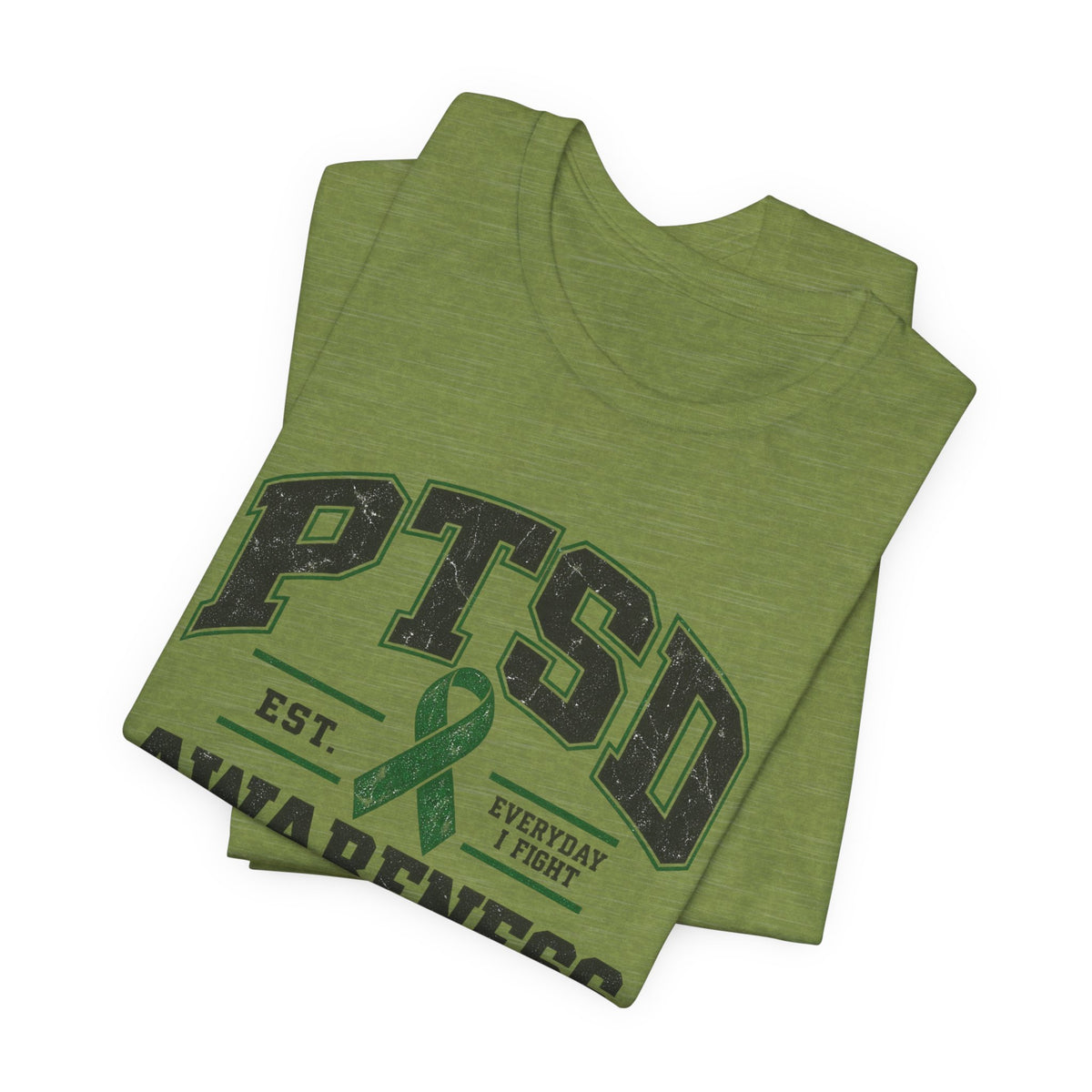PTSD Awareness Athletic Department Green Ribbon Tee