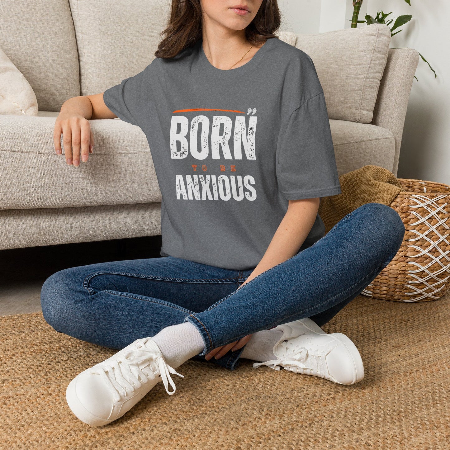 Born To Be Anxious Graphic Tee | Relatable Anxiety Apparel
