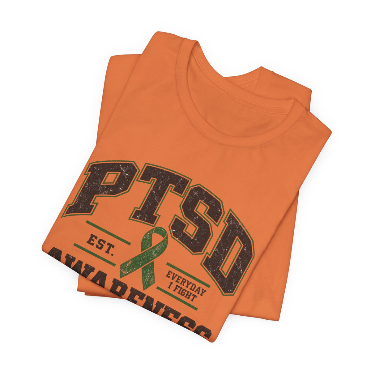 PTSD Awareness Athletic Department Green Ribbon Tee