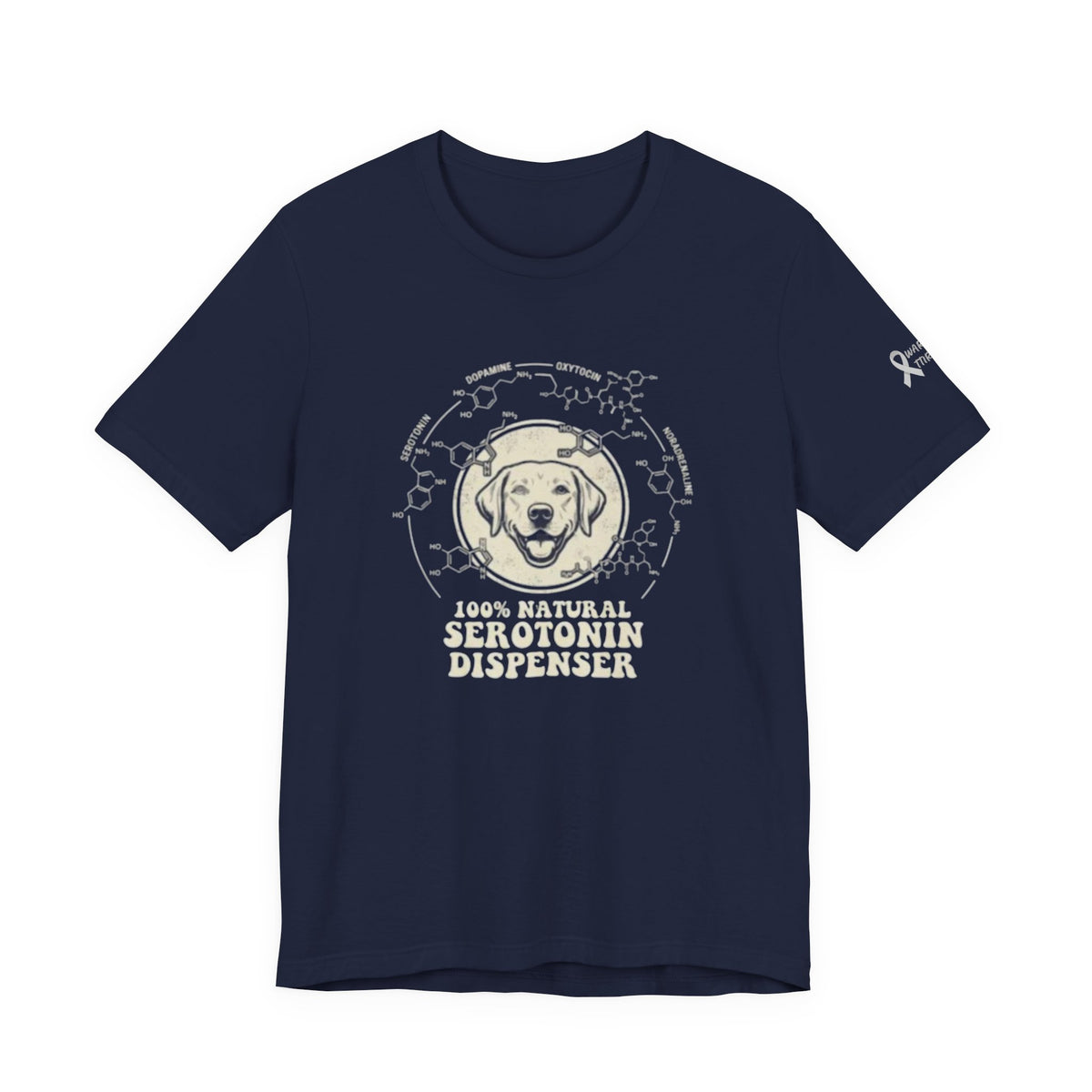 Dog: 100% Natural Serotonin Dispenser Graphic T-Shirt | Emotional Support Pet Apparel