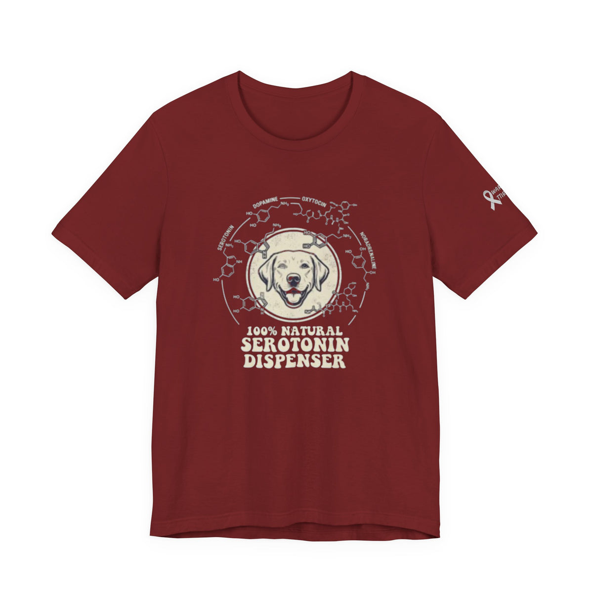 Dog: 100% Natural Serotonin Dispenser Graphic T-Shirt | Emotional Support Pet Apparel