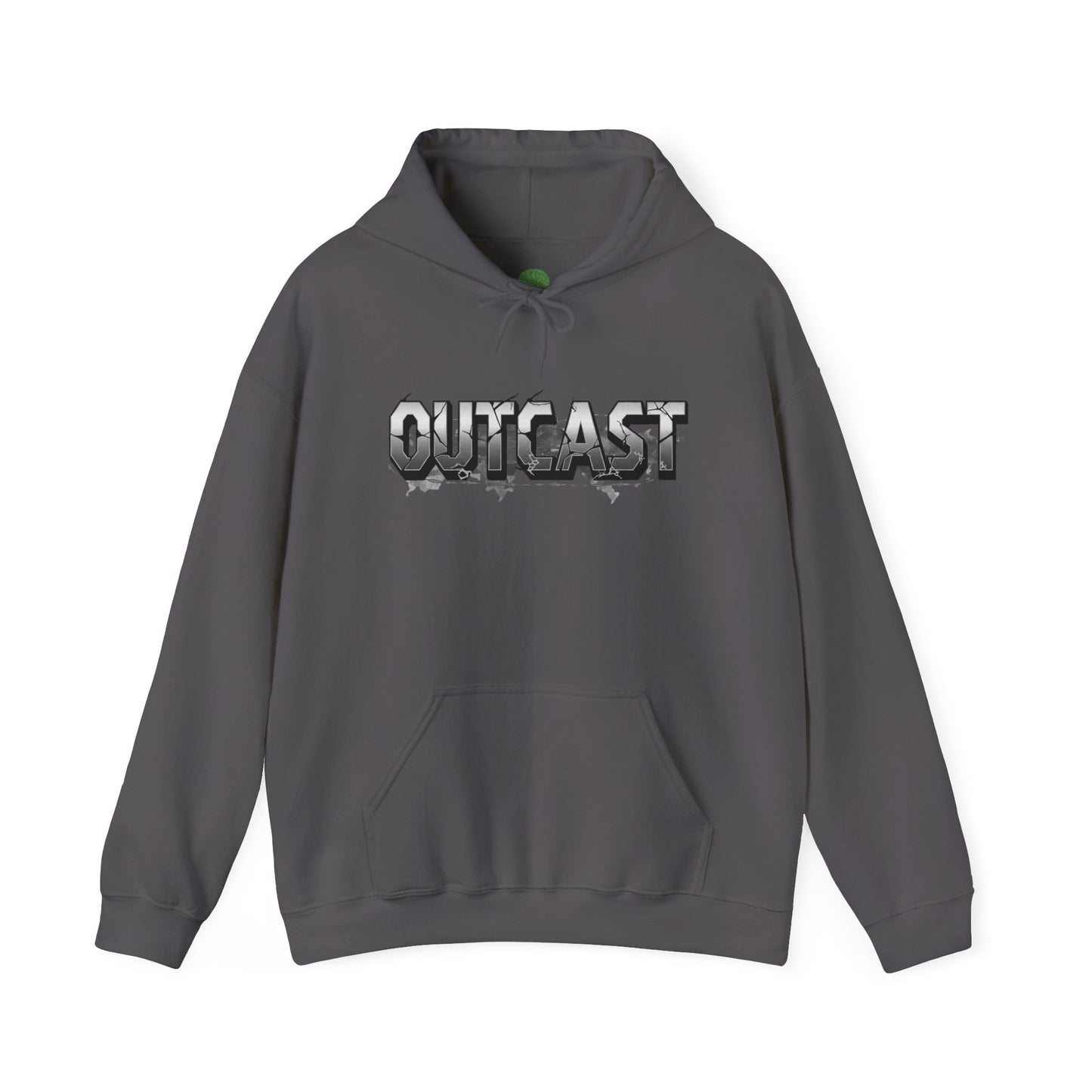 Outcast Graphic Hoodie — Grunge Drip Streetwear Pullover