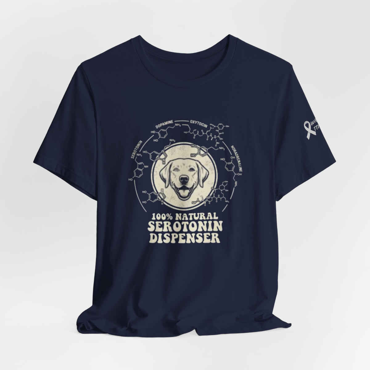Dog: 100% Natural Serotonin Dispenser Graphic T-Shirt | Emotional Support Pet Apparel
