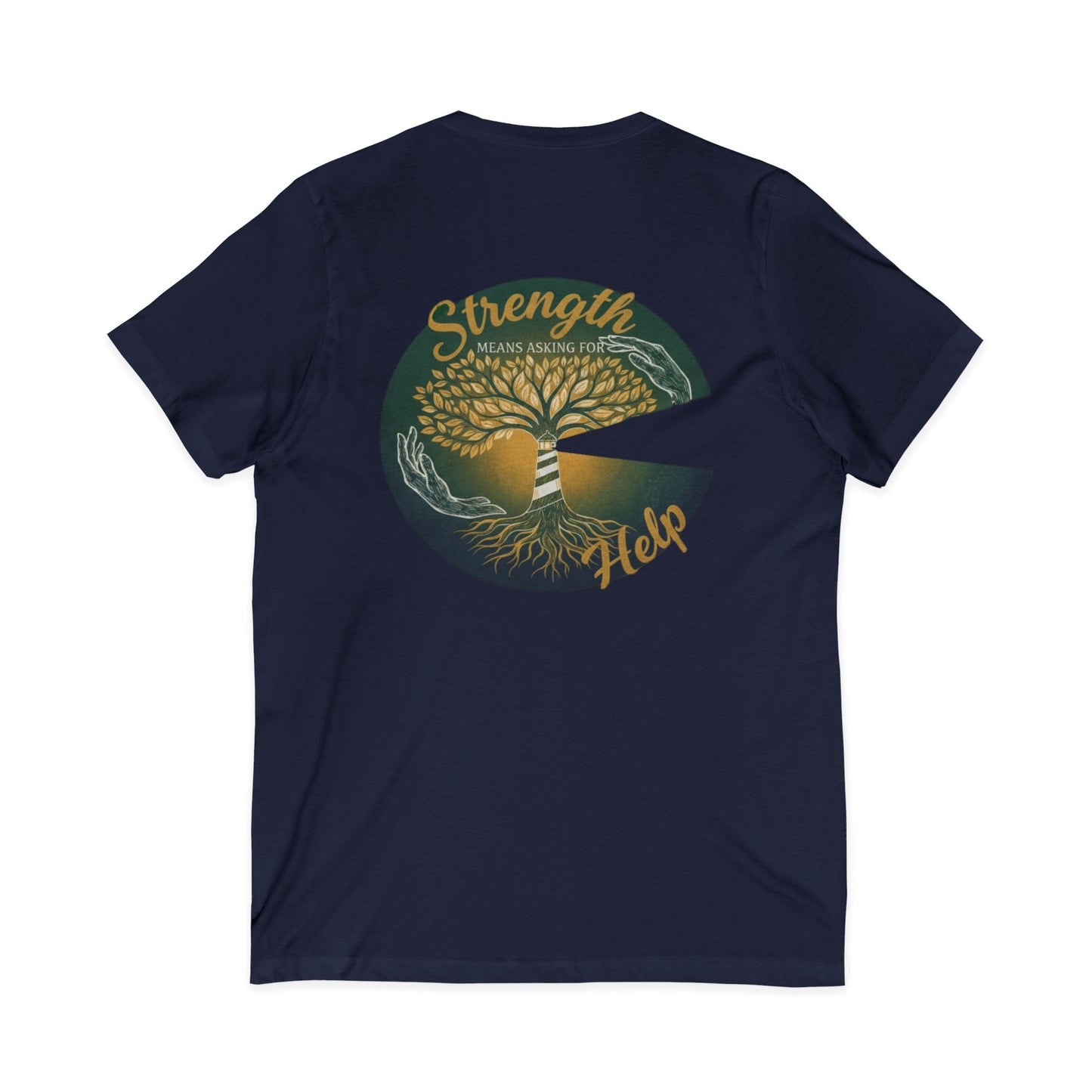 Strength Means Asking For Help V Neck