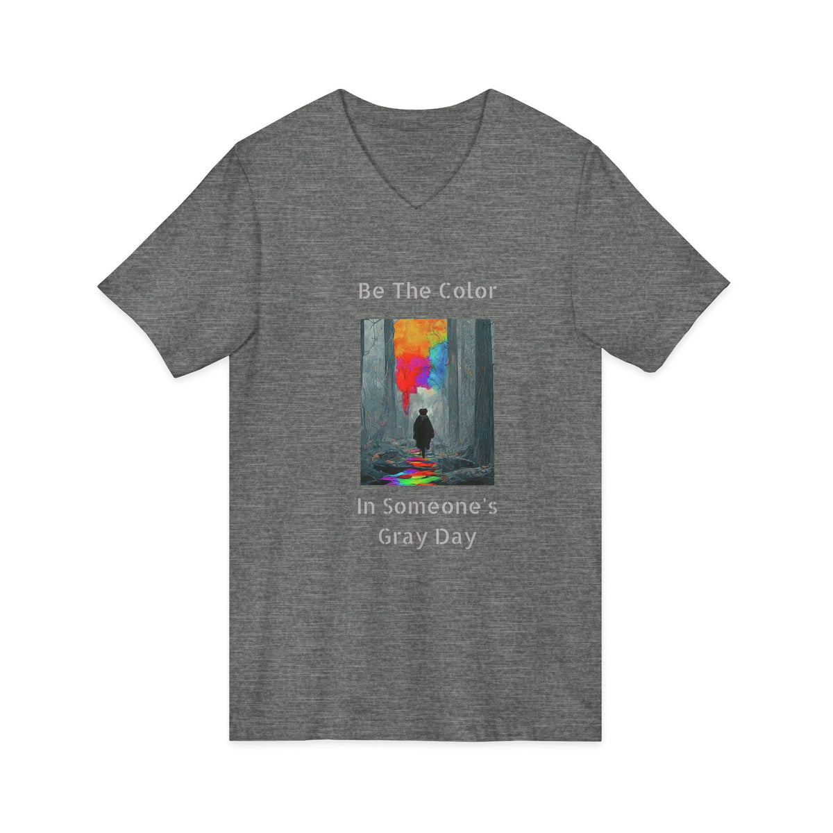 Unisex Be the Color V-Neck Tee