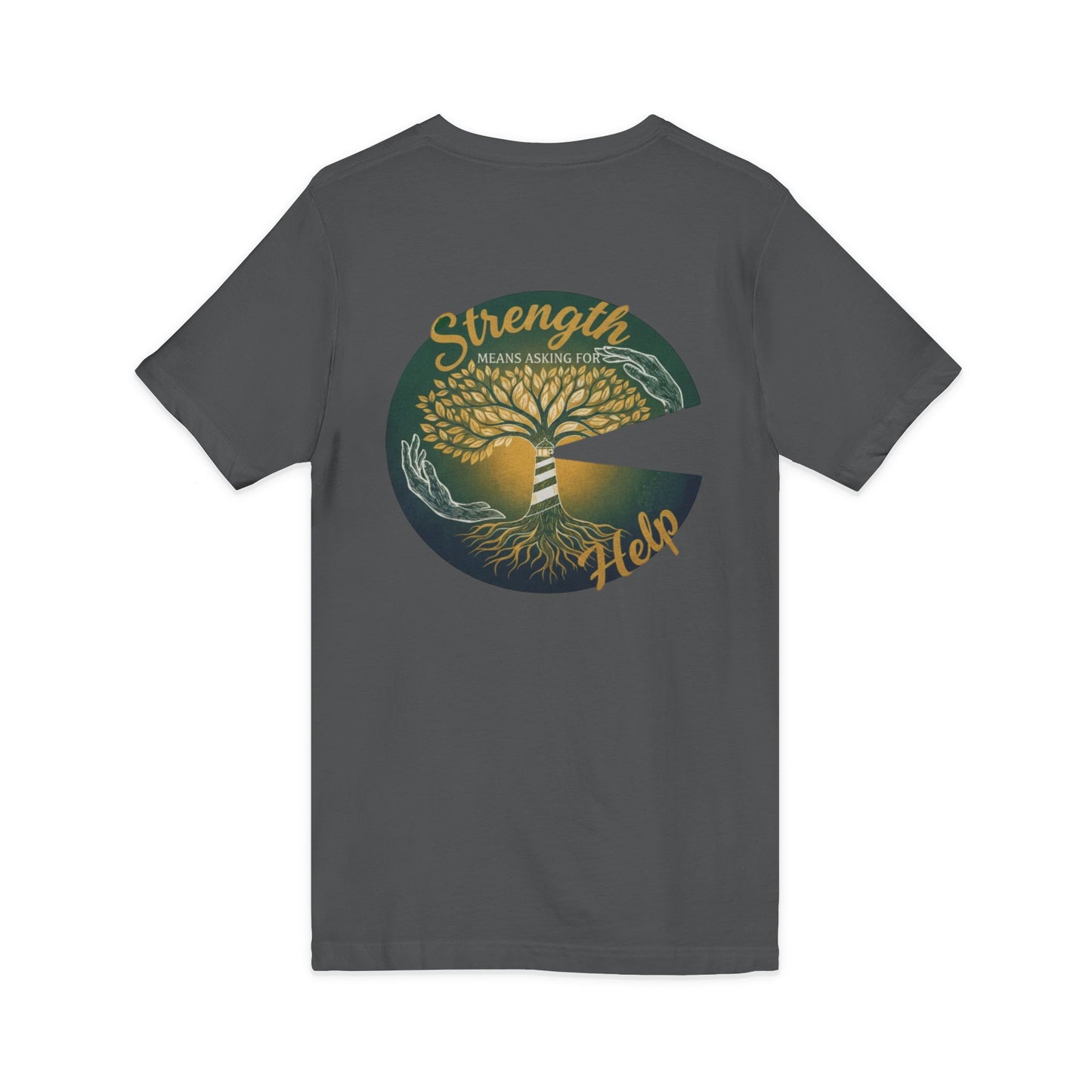 Strength Means Asking For Help V Neck