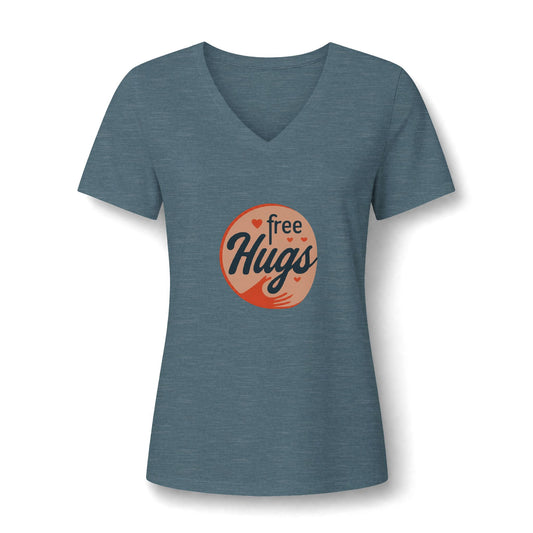 Free Hugs / Mental Health Awareness V Neck / Awareness Attire
