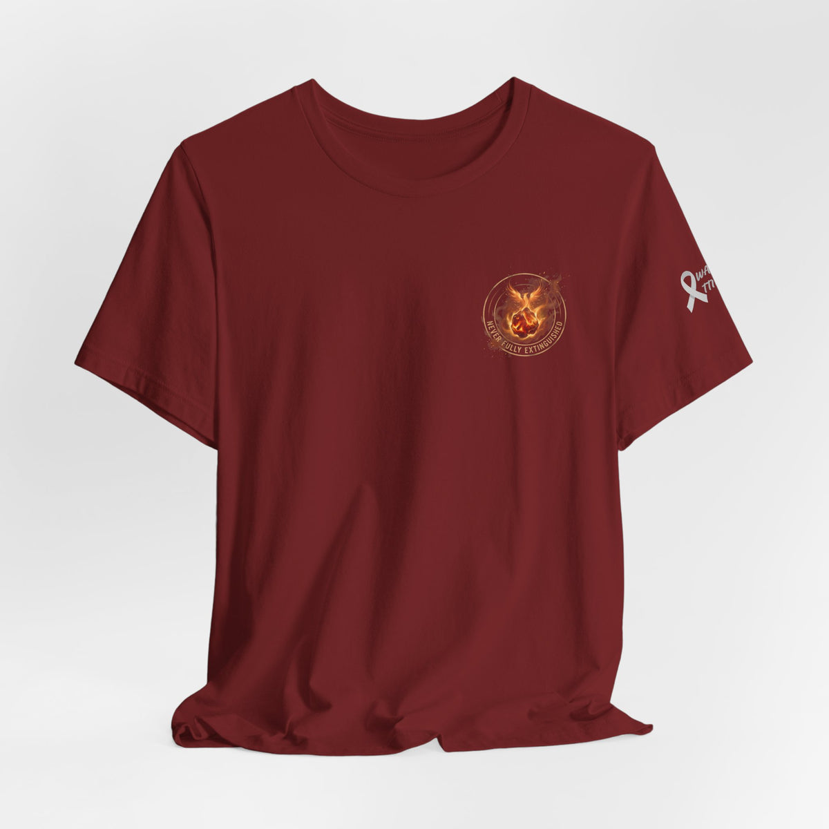 Never Fully Extinguished Phoenix Mental Health Graphic Tee