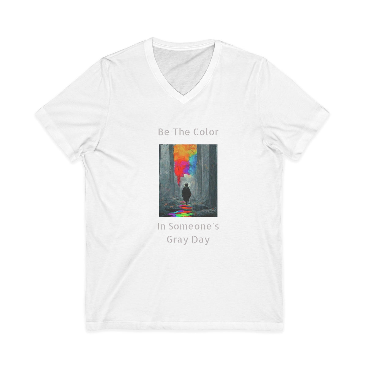 Unisex Be the Color V-Neck Tee