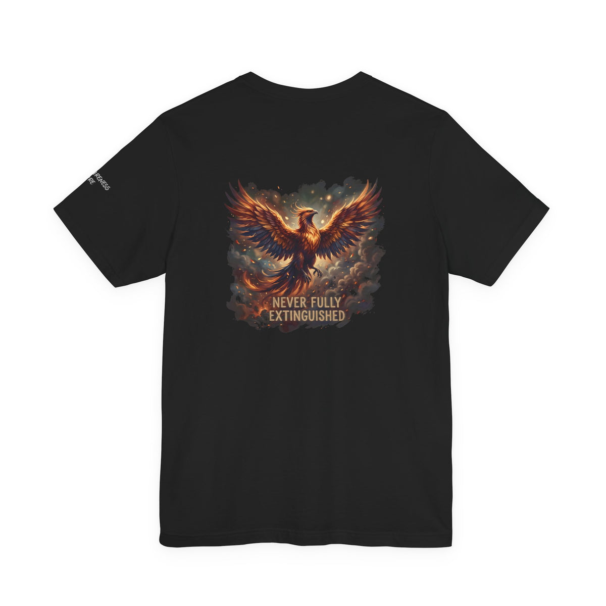 Never Fully Extinguished Phoenix Mental Health Graphic Tee